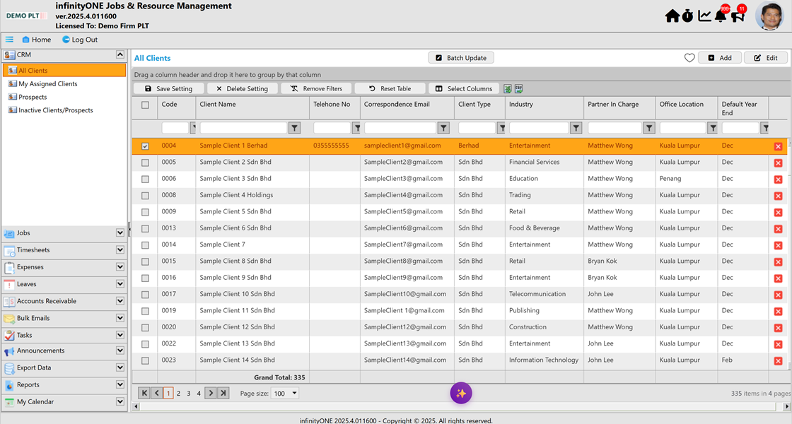 CRM Screenshot 1
